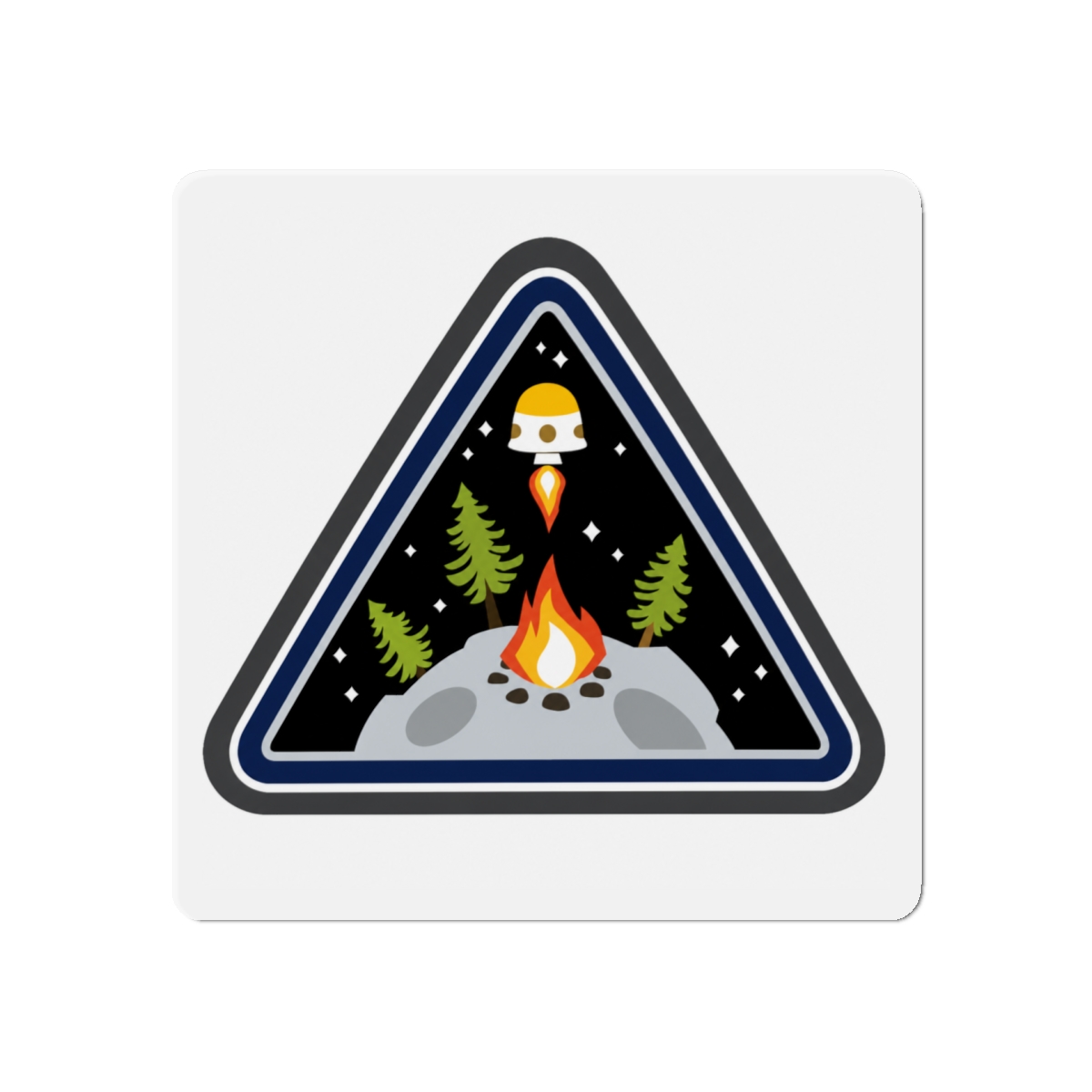 Outer wilds Ventures Emblem Magnet - alternate angle 3, merchandise