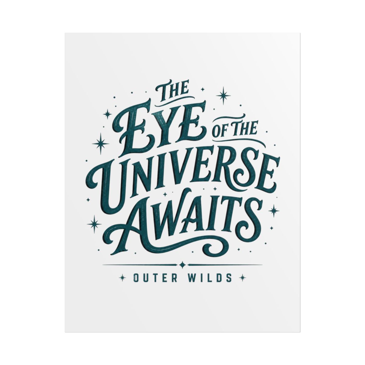 Outer Wilds "THE EYE OF THE UNIVERSE AWAITS" Poster - alternate angle 1, merchandise