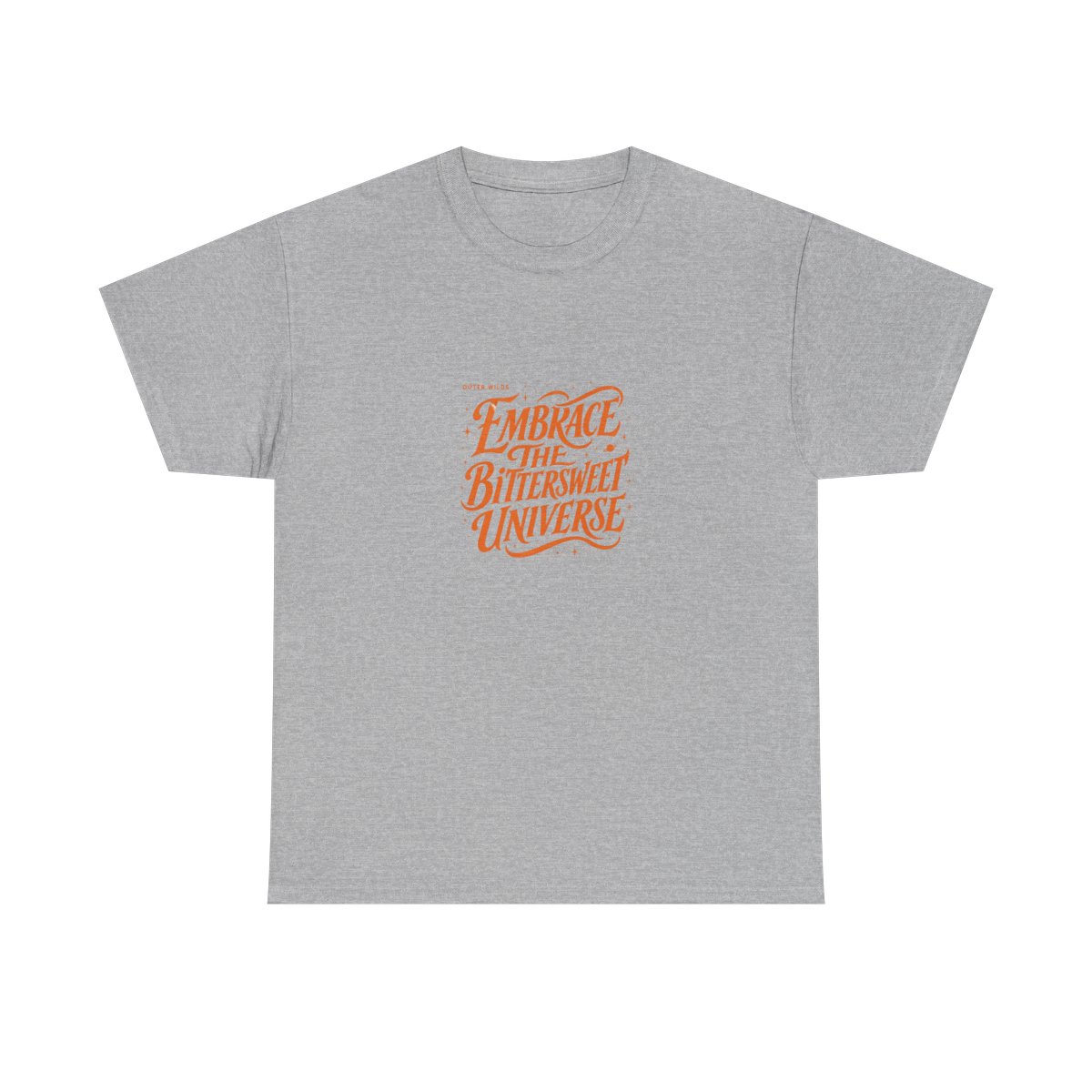 Outer Wilds "EMBRACE THE BITTERSWEET UNIVERSE" Unisex Tee - alternate angle 3, merchandise