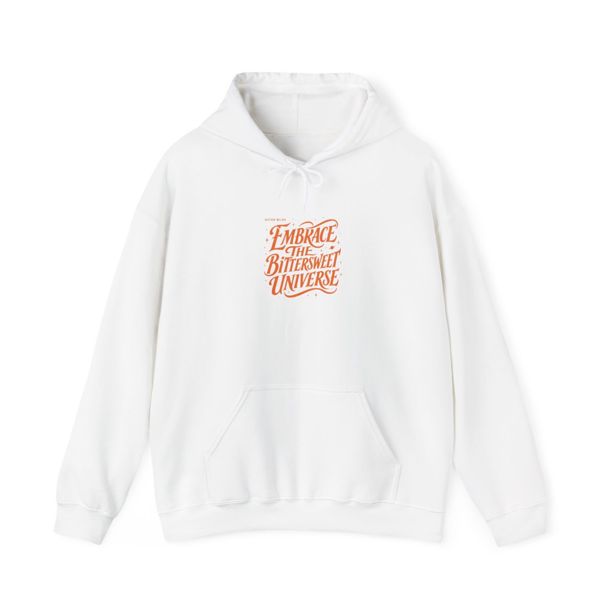 Outer Wilds "EMBRACE THE BITTERSWEET UNIVERSE" Hoodie - alternate angle 2, merchandise
