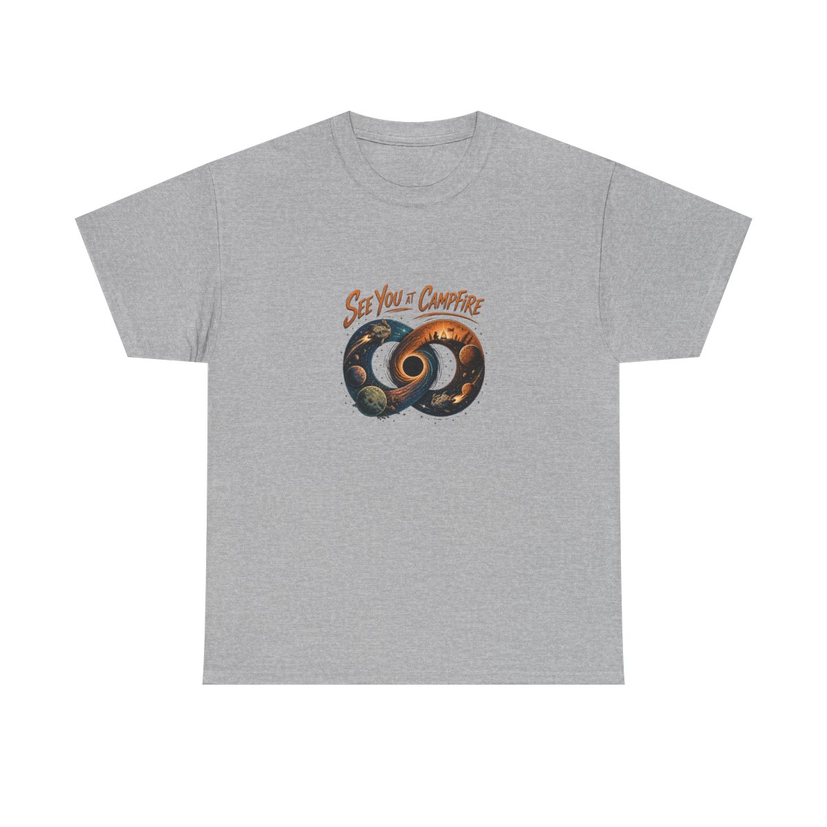 Outer Wilds "See You at Campfire" Unisex Tee - alternate angle 3, merchandise