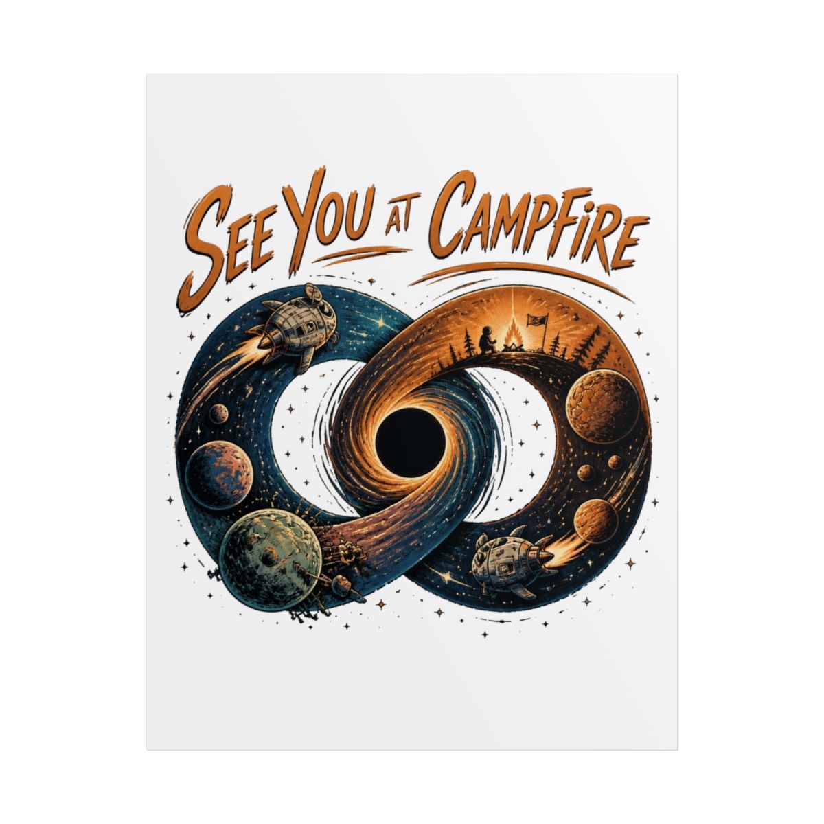 Outer Wilds "See You at Campfire" Poster - alternate angle 1, merchandise