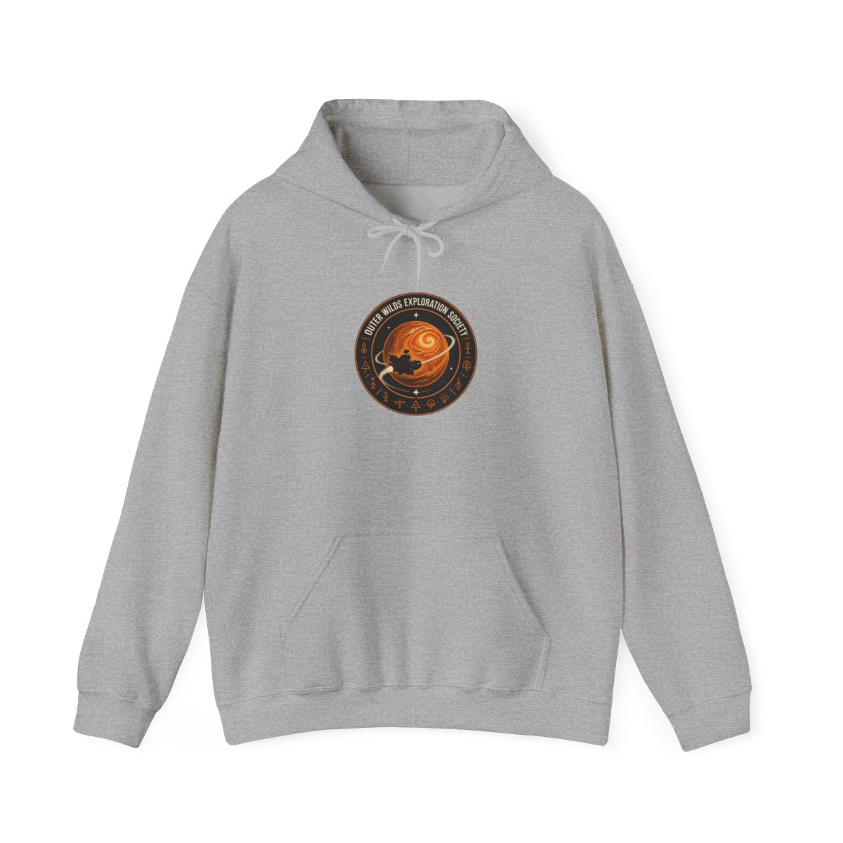 Outer Wilds "Outer Wilds Exploration Society" Hoodie - alternate angle 4, merchandise