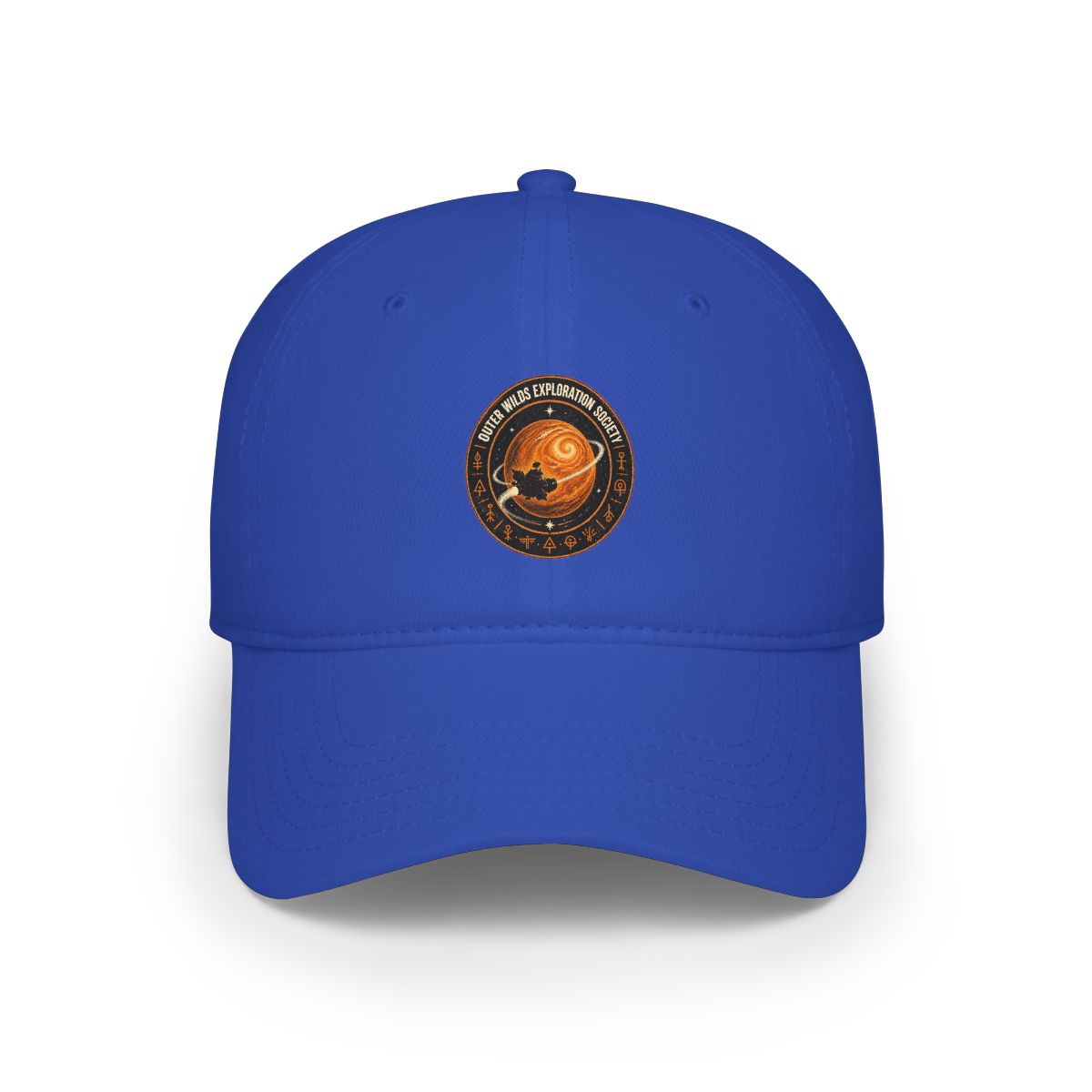 Outer Wilds "Outer Wilds Exploration Society" Hat - alternate angle 2, merchandise