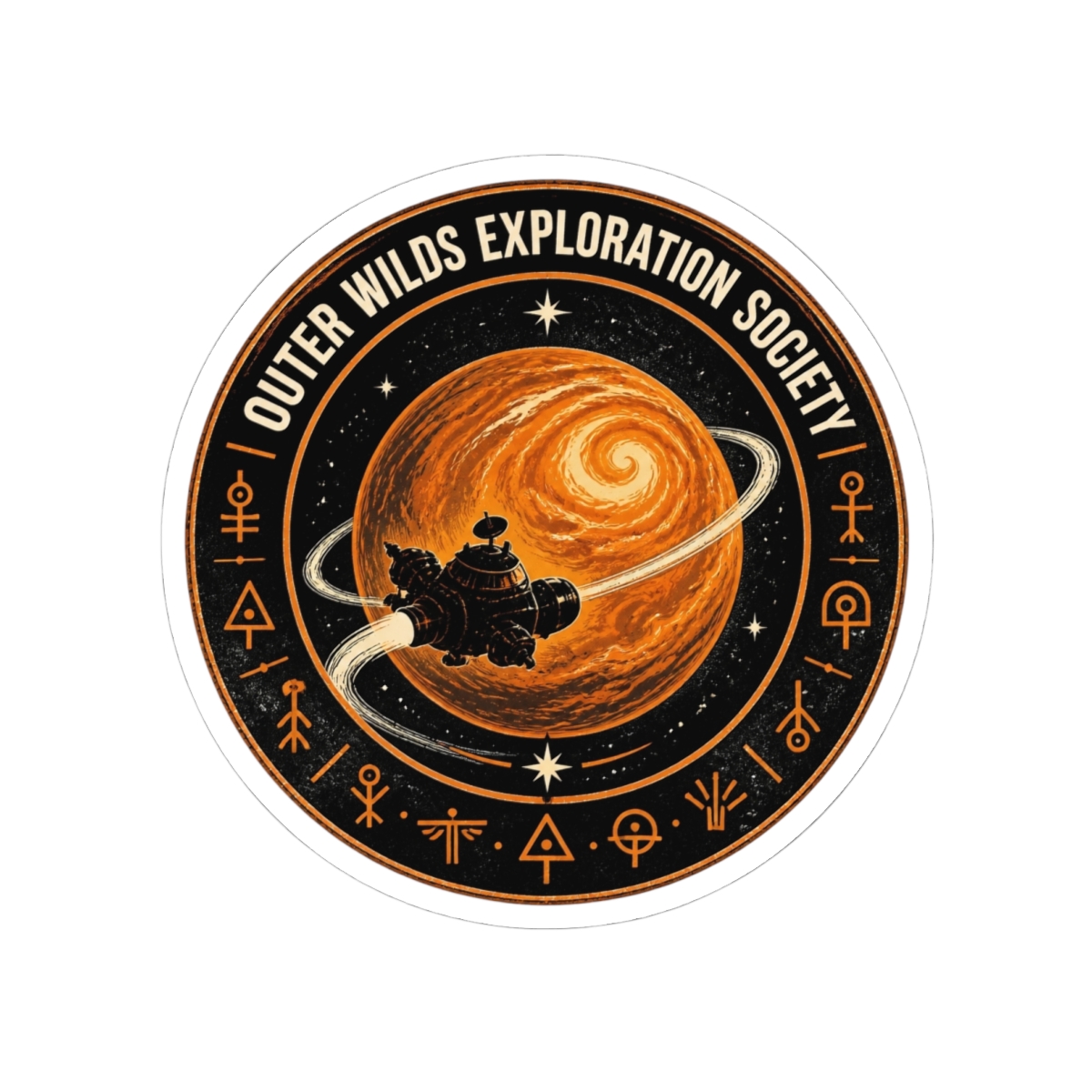Outer Wilds "Outer Wilds Exploration Society" Sticker - Official stickers merchandise
